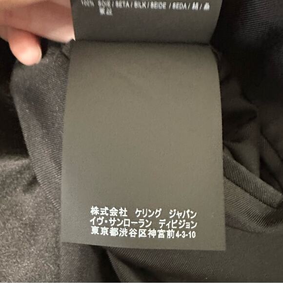 Saint Laurent Iconic Le Smoking Jacket Black w/ Silver Star Woven Jacquard FR 34 - Picture 12 of 15